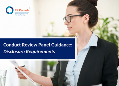 Conduct Review Panel Guidance: Disclosure Requirements